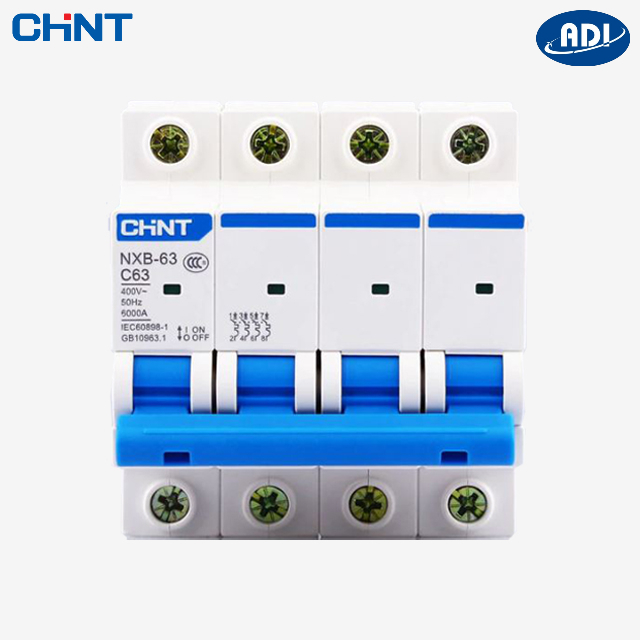 Cầu dao tự động  Chint NXB-63 4P C63 6KA
