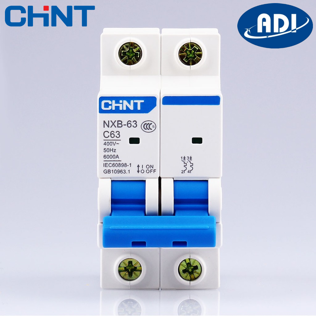 Cầu dao tự động  Chint NXB-63 2P C6 6KA