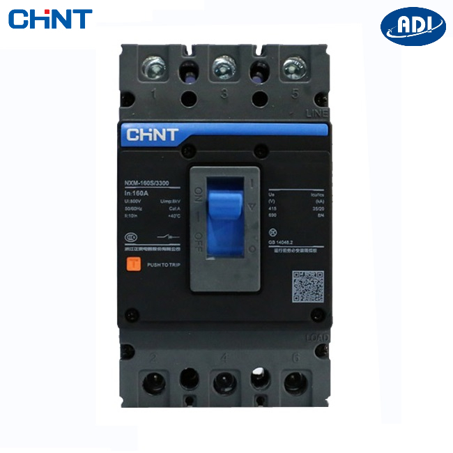 Aptomat Chint MCCB 3 pha 1600A 25kA NXM-125S/3300 3P1600A