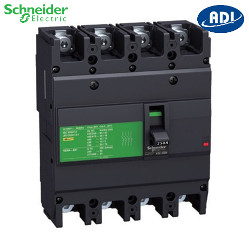 CẦU DAO/ APTOMAT TỰ ĐỘNG DẠNG KHỐI SCHNEIDER EZC 4P N 100A  15kA  EZC100N40100