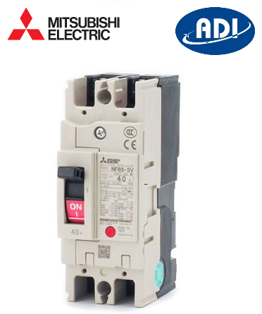 Cầu dao tự động 2 pha Mitsubishi  NF MCCB NF125-CV 2P 125A  30kA   230VAC