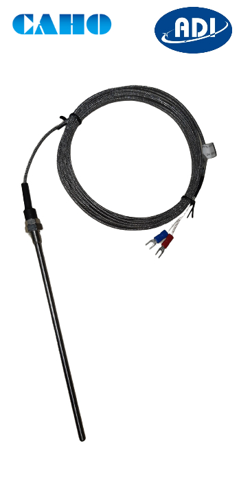 Cảm biến nhiệt độ Can K kiểu đầu ren Caho 10AK5.0D100LI4.0MS