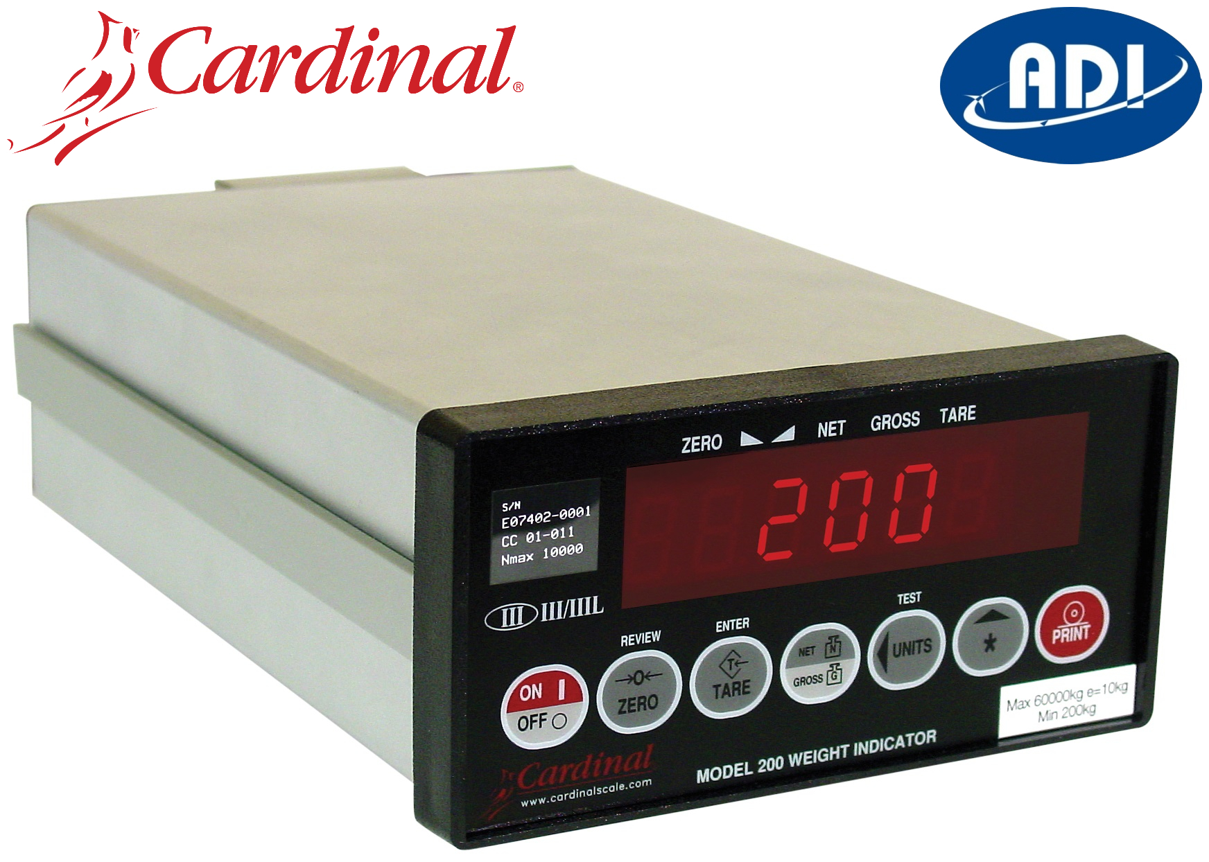 Bộ hiển thị cân Cardinal 200
