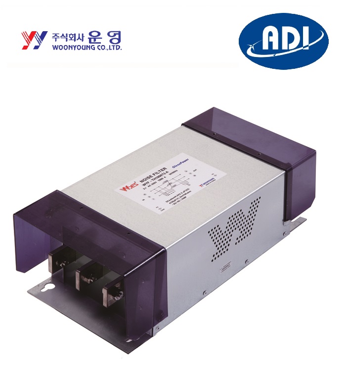 Lọc nhiễu 3P 500V, 300A, dùng cho biến tần, Woonyoung WYFTH300T2C