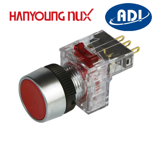 Nút nhấn không đèn Hanyoung DRF-RM1 (R/G/Y/A/W)
