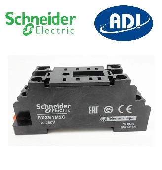 Đế rơ le trung gian Schneider 8 chân dẹt 7A/250V series RXZE1M2C