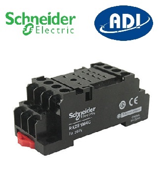 Đế rơ le trung gian Schneider 14 chân dẹt series RXZE1M4C